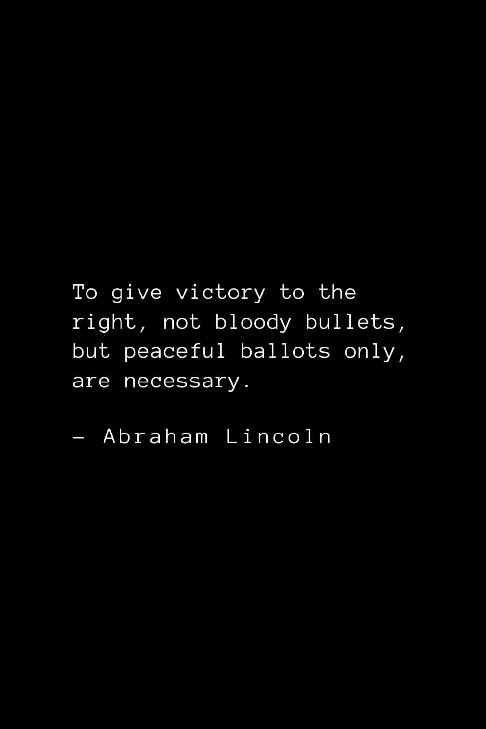 abraham lincoln freedom quotes