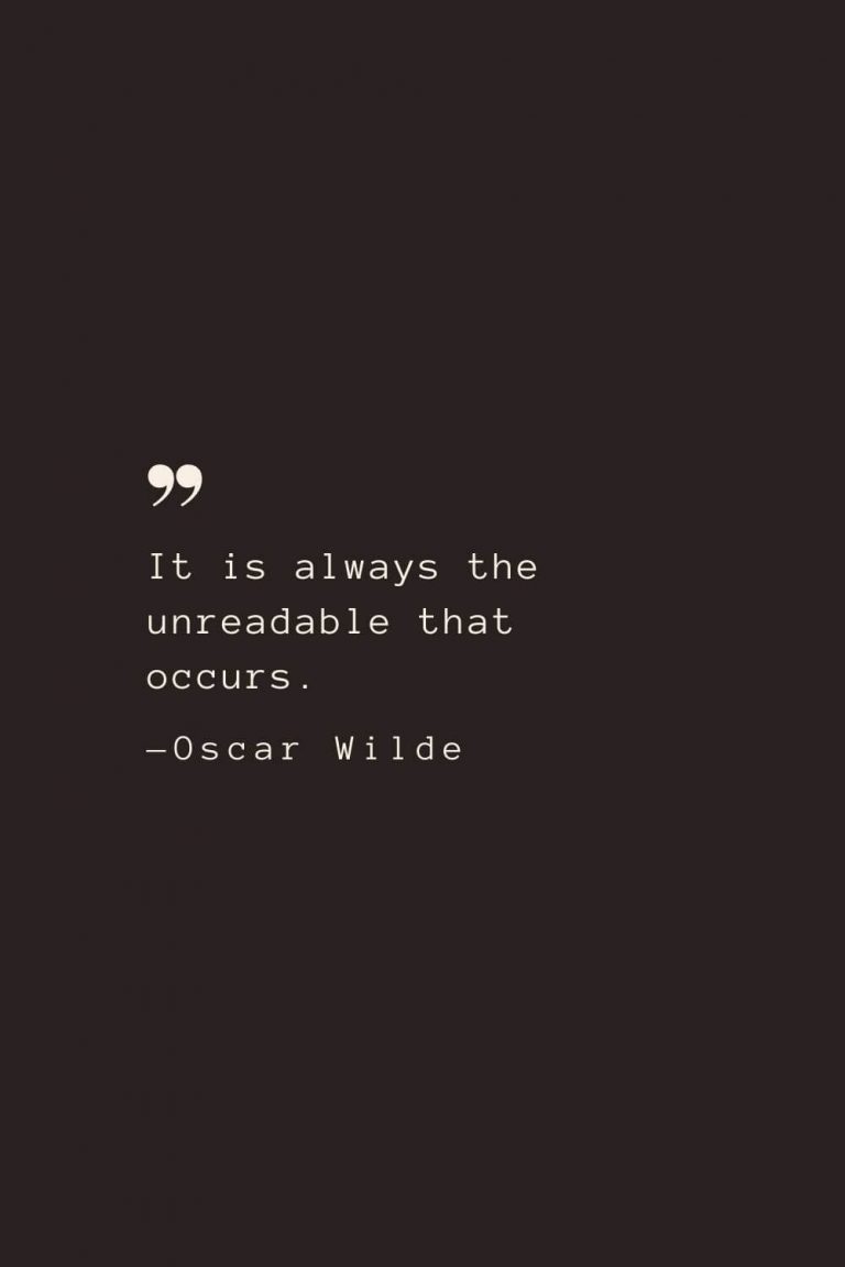 200 Best Oscar Wilde Quotes on Everything